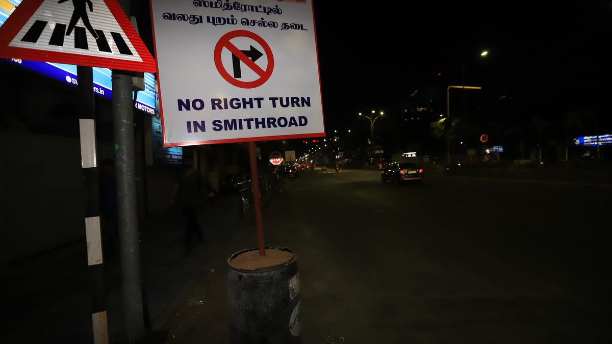 On Anna Salai, do not miss this instruction about Smith Road