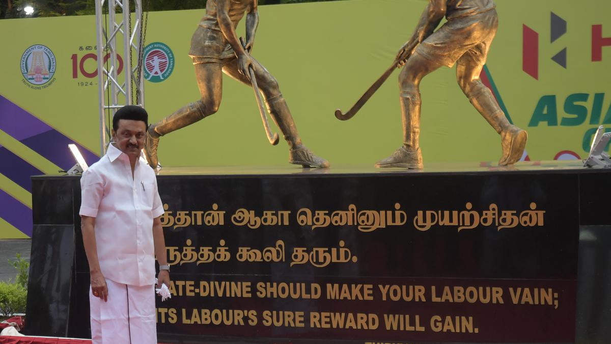 Stalin inaugurates upgraded facilities at Mayor Radhakrishnan Hockey Stadium