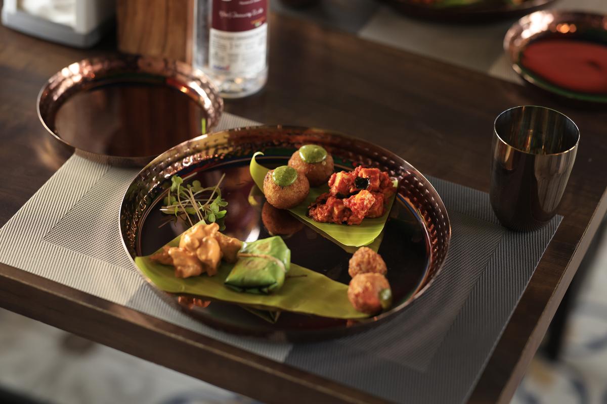 The menu features food from the Kongu region