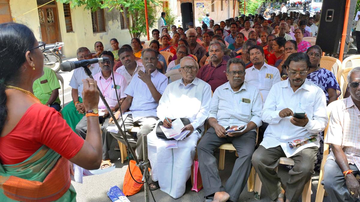 Municipality staff stage protest