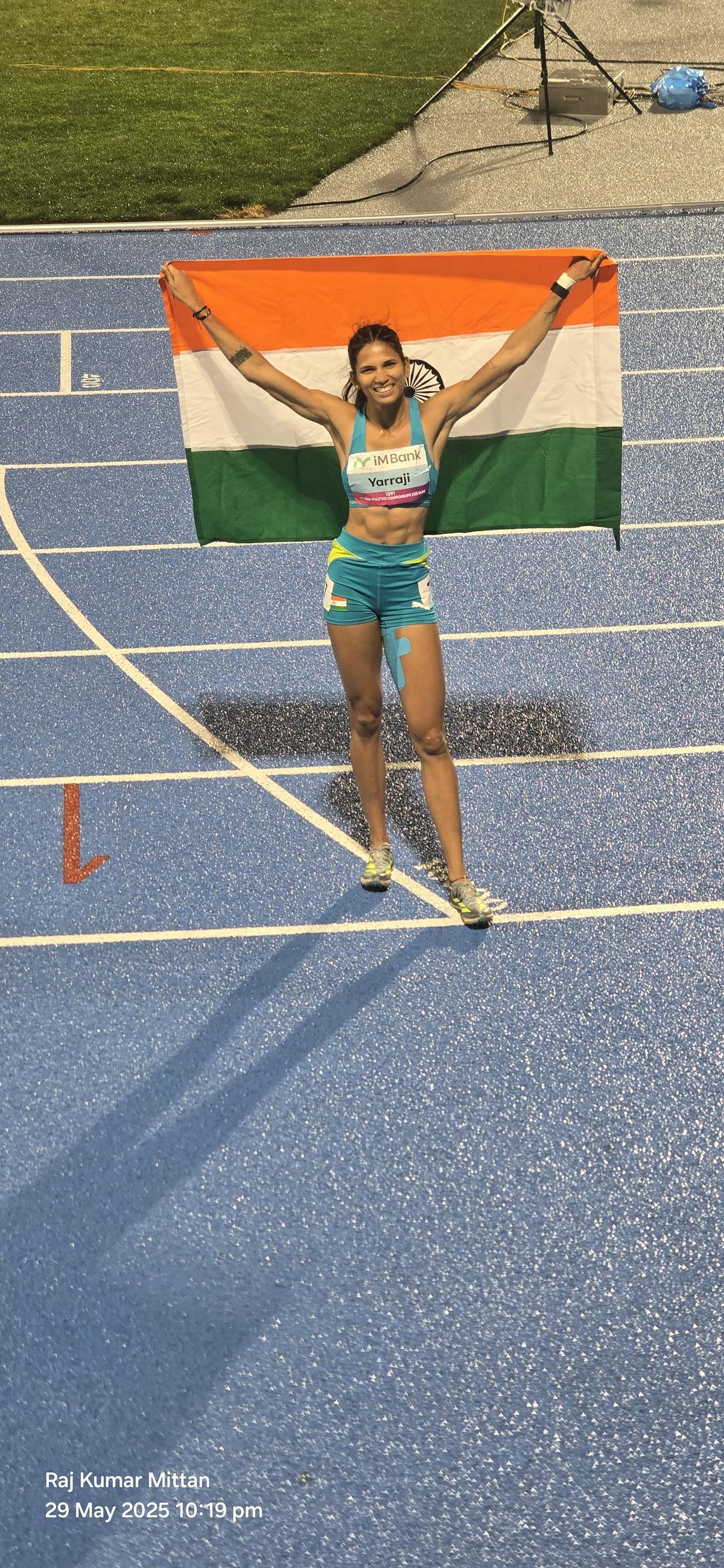 Jyothi produced her best performance of the season. Jyothi produced her best performance of the season.