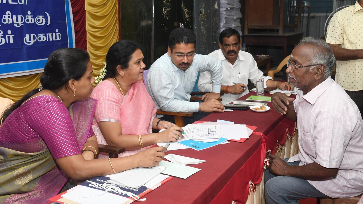 Complaints related to UGD mount during grievances redressal meet in Madurai