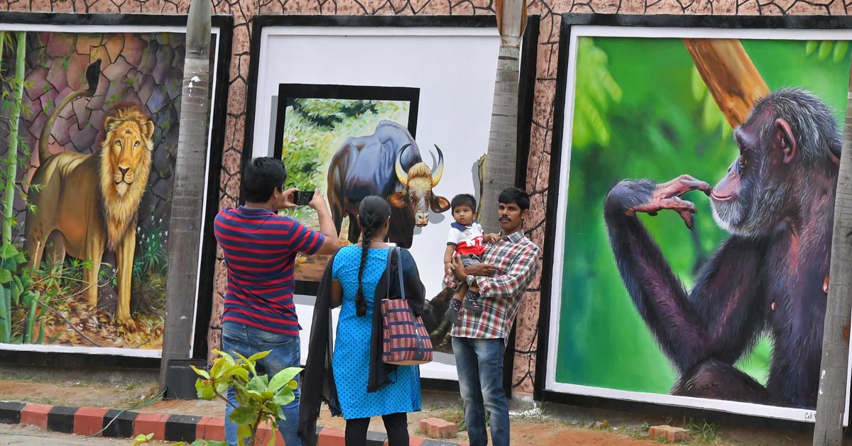 Visitors going around the newly refurbished look of Indira Gandhi Zoological Park in Visakhapatnam. Visitors going around the newly refurbished look of Indira Gandhi Zoological Park in Visakhapatnam.