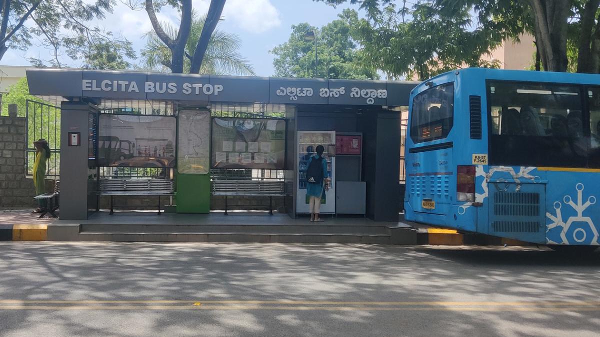 So cool...you can’t tell that this is just another bus stop in Bengaluru