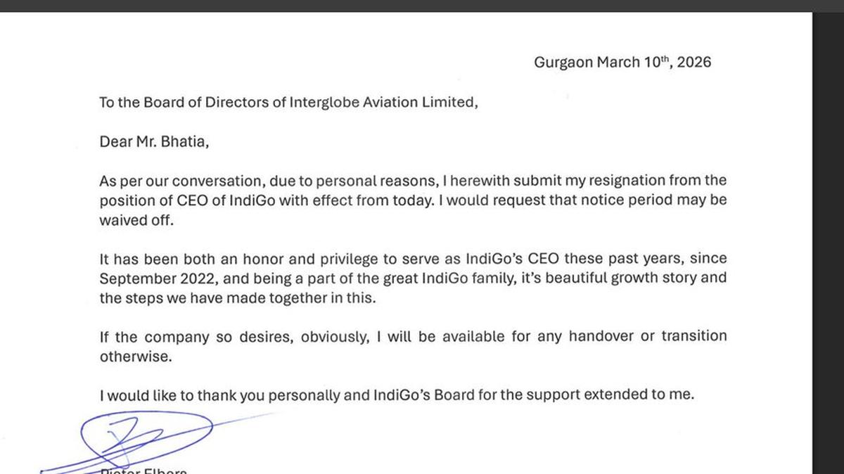 IndiGo CEO Pieter Elbers resignation comes exactly three months after the large-scale flight disruption in December. Photo credit: Exchange filing