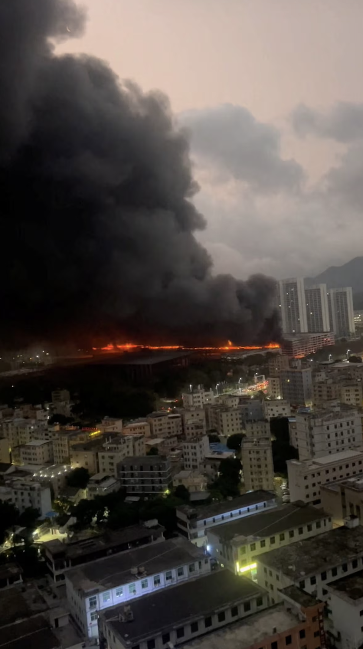 Large fire breaks out at BYD parking garage in China’s Shenzhen