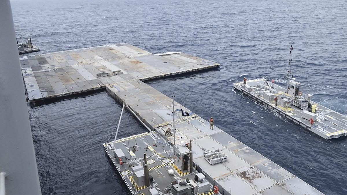 U.S. military ships work to build pier for Gaza aid, could cost at least $320 million