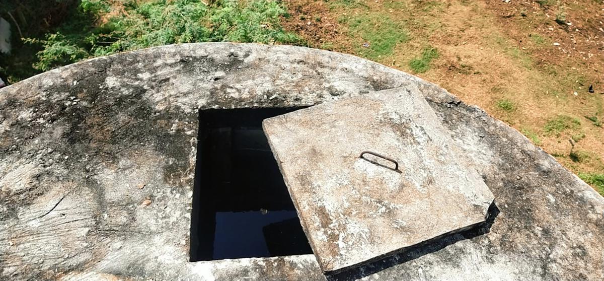 A view of the water tank where faecal matter was found. The tank is not in use anymore A view of the water tank where faecal matter was found. The tank is not in use anymore