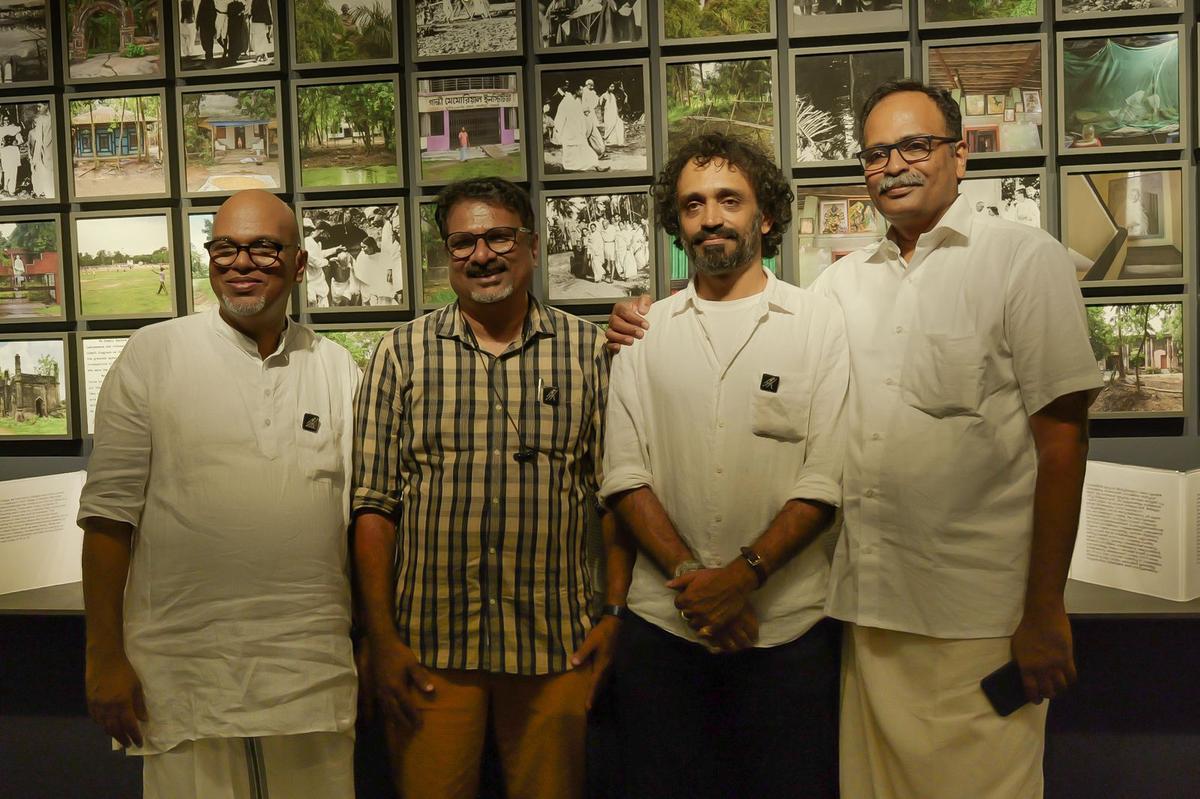 From the left, Murali Cheeroth, PN Gopikrishnan, Jayaraj Sundarsan and Sudhesh Yizuvath