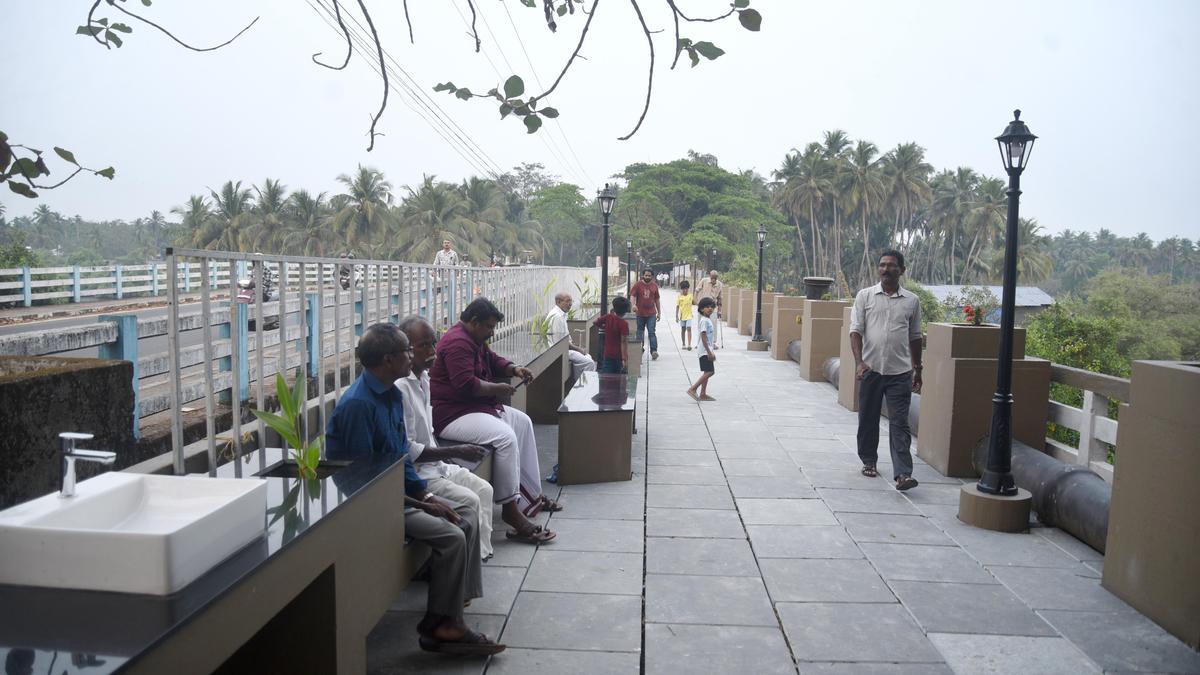 Old bridge at Feroke converted into food street