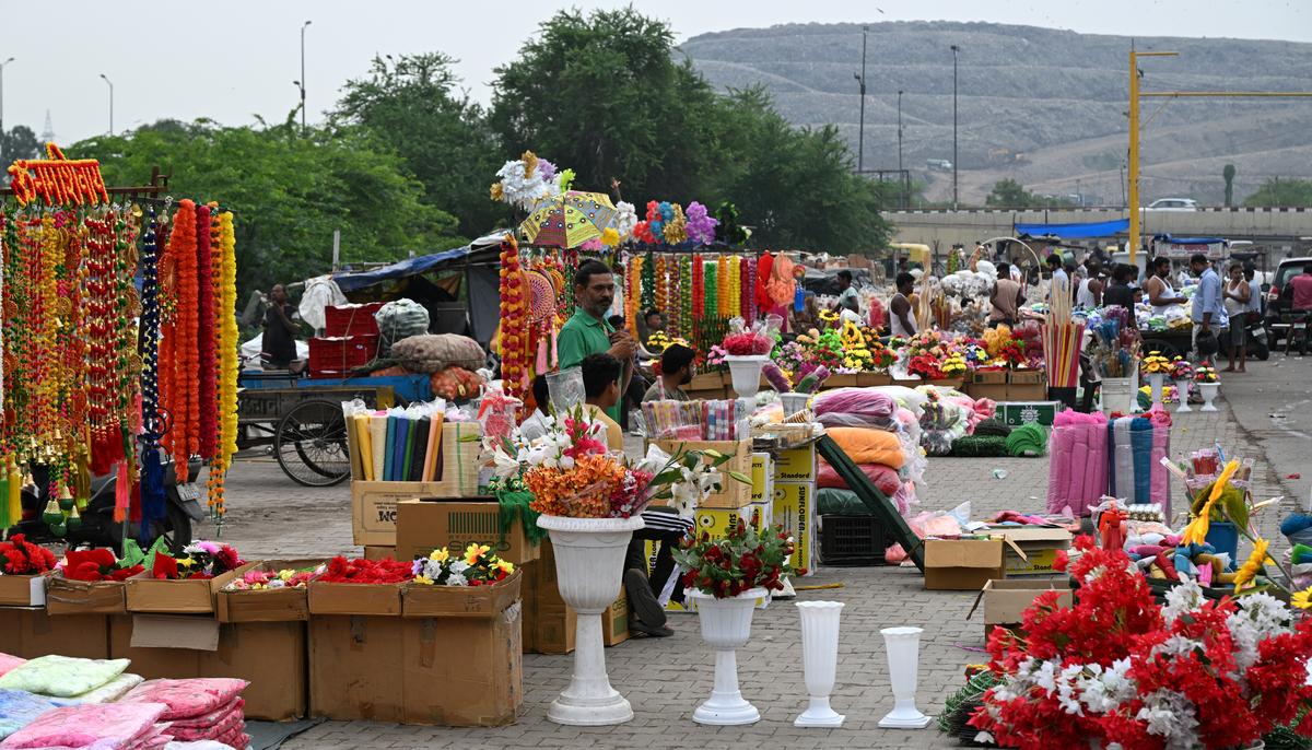 A general view of the Ghazipur Flower Market in New Delhi on Wednesday July 31, 2024. Photo R V Moorthy / The Hindu A general view of the Ghazipur Flower Market in New Delhi on Wednesday July 31, 2024. Photo R V Moorthy / The Hindu