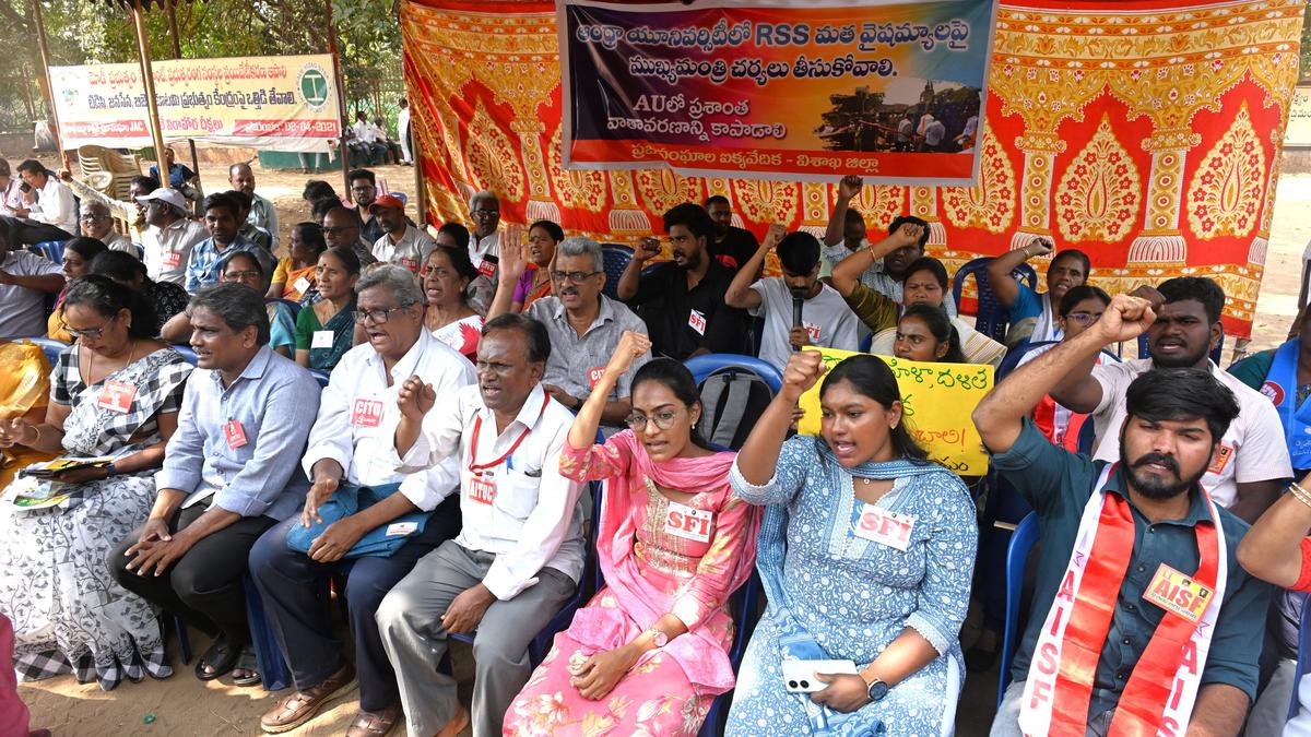 Student unions urge CM to take action against RSS to ensure communal harmony at AU