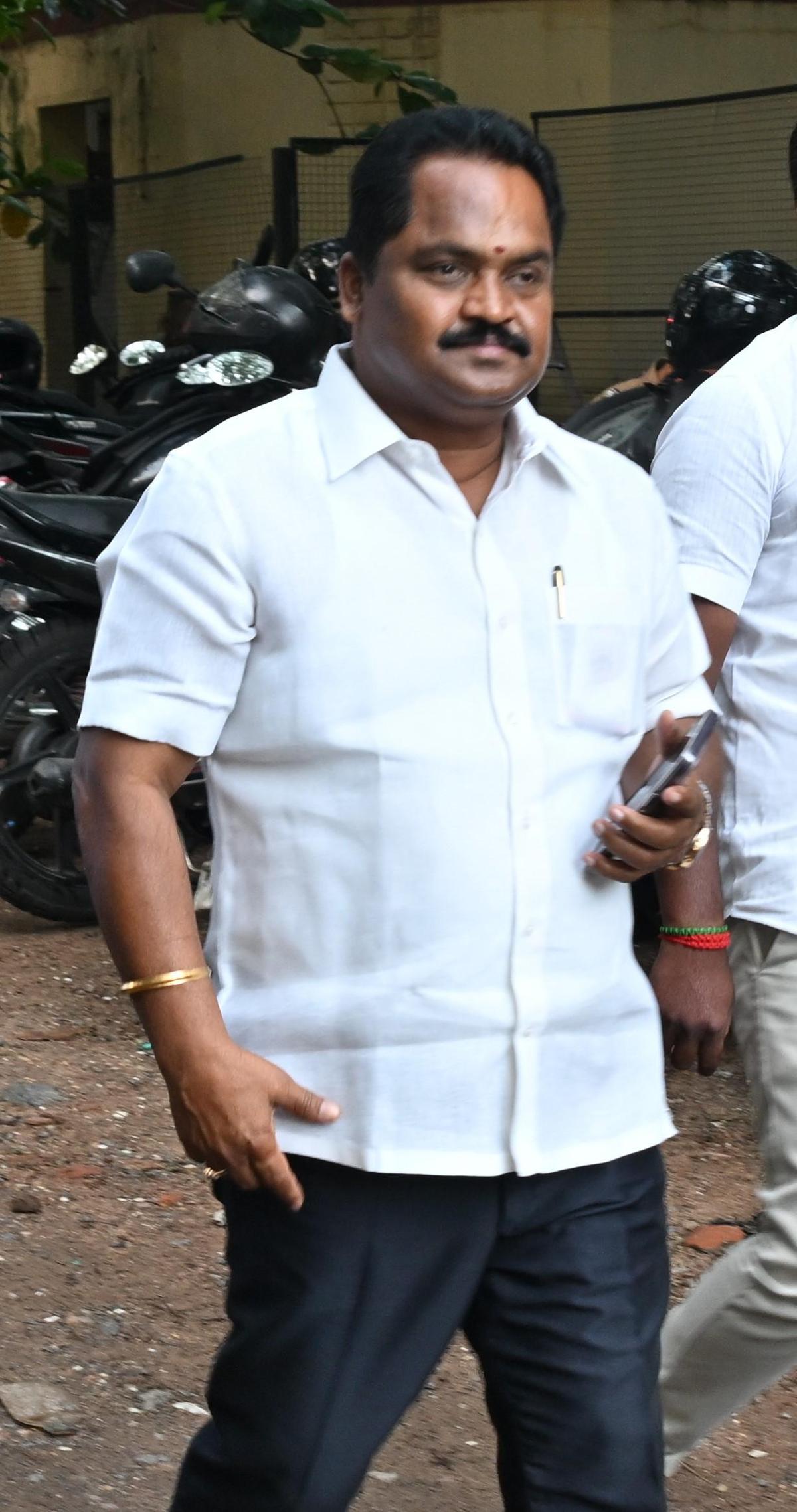 K.S. Sathish Kumar, son of the deceased MLA Sudarsanam