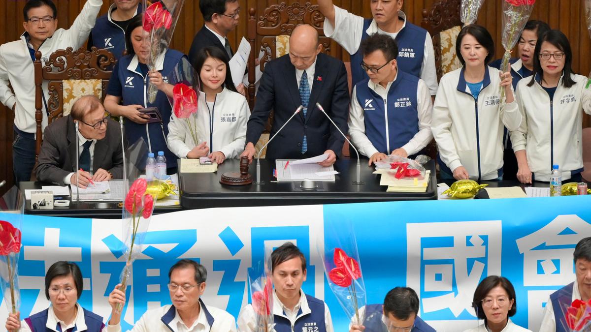 Taiwan’s legislature passes changes seen as favouring China, reducing President’s power