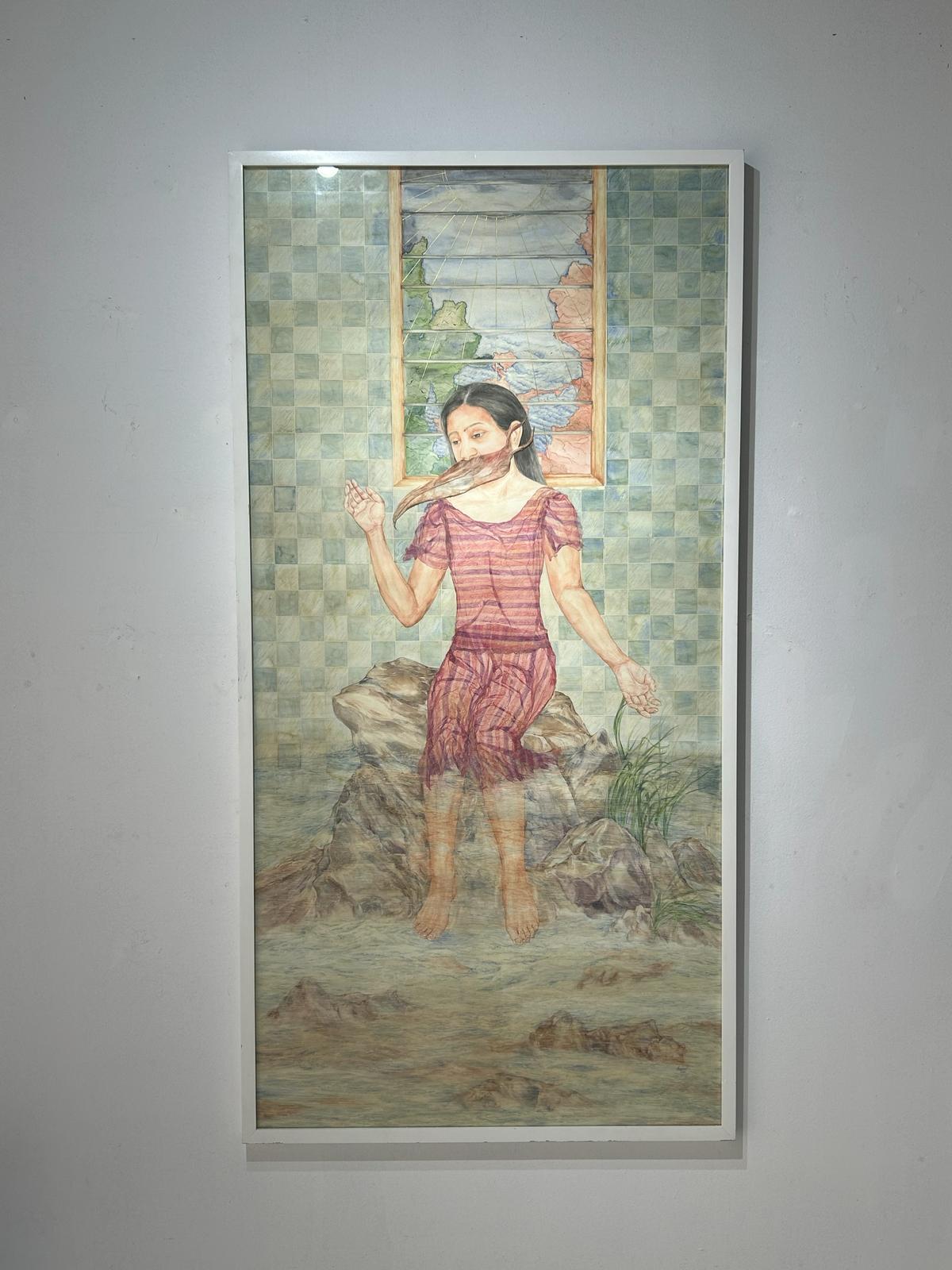 Work displayed at Kalakriti Art gallery Work displayed at Kalakriti Art gallery