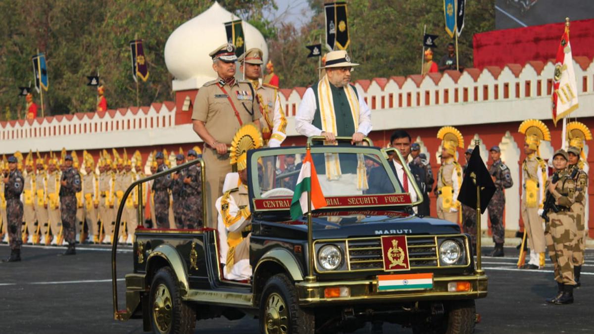 Amit Shah attends CISF raising day parade in Hyderabad