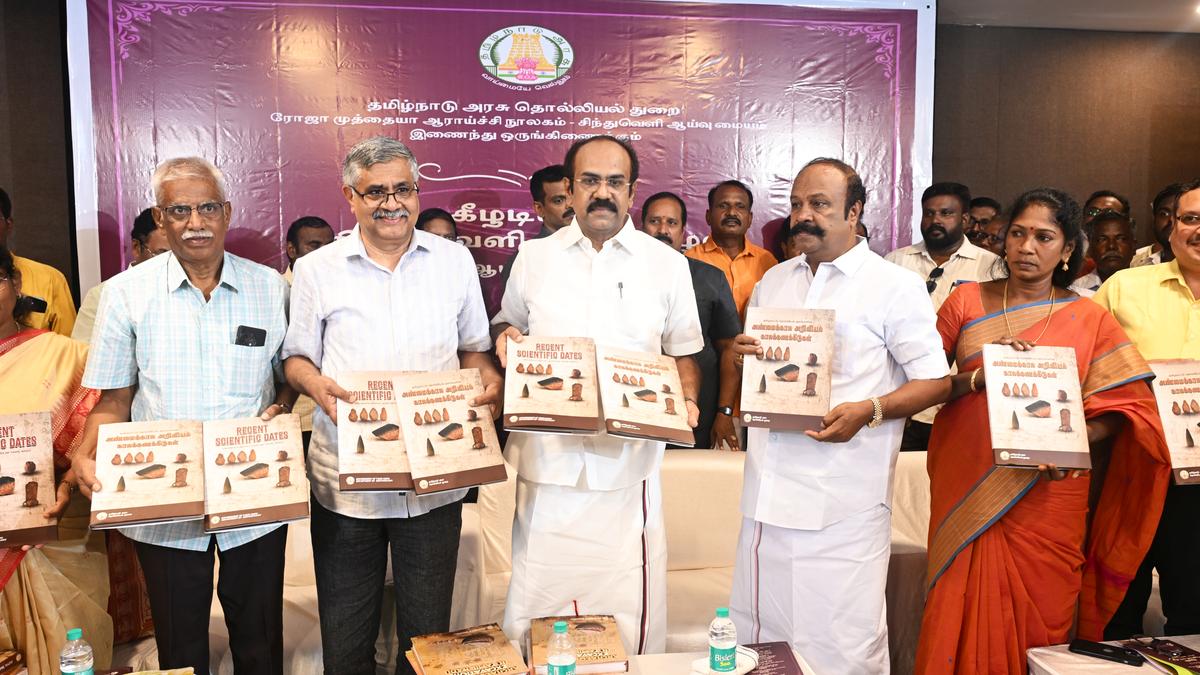Minister Thangam Thennarasu releases 3 books on archaeology at Indus Valley Civilisation Day celebrations