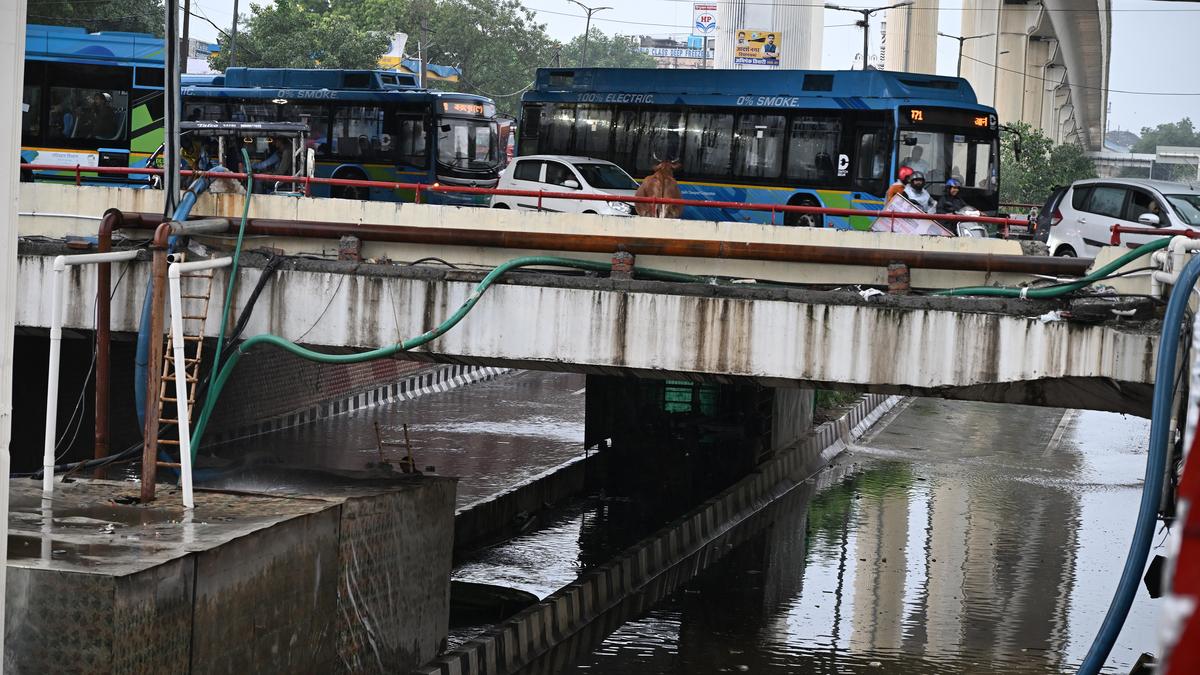 Parts of Delhi witness severe waterlogging following heavy rains