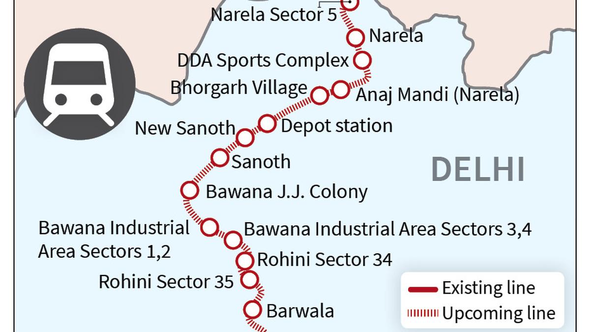 Rithala-Narela-Kundli metro corridor proposal okayed, to be ready by 2028