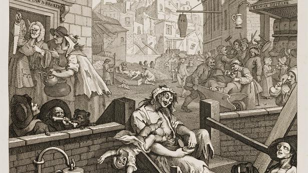 Five Indian artists reinterpreted William Hogarth’s 1751 painting to give a fresh take on gin