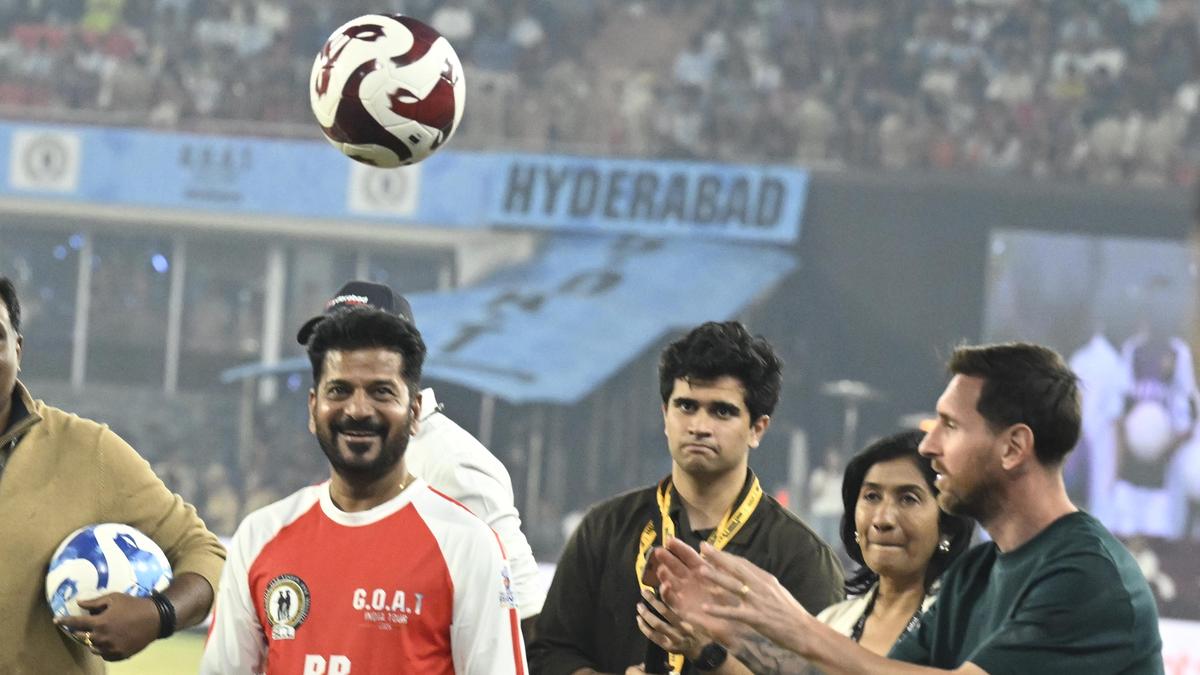 CM Revanth scores perfect political goal as Messi mesmerises in Hyderabad
