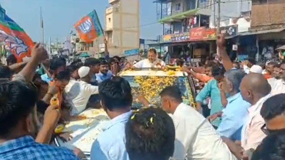 Hours after interim bail, ‘absconding’ MLA makes appearance in native place in a procession