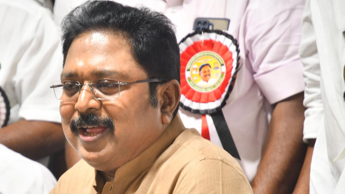 T.T.V. Dhinakaran urges Centre to reject Karnataka’s plan to construct dam at Mekedatu