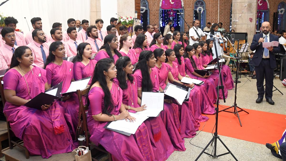 Carol service at college