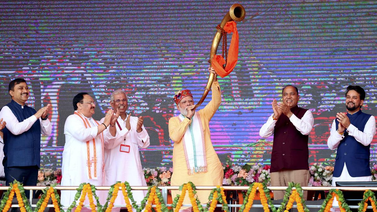 PM Modi sounds poll bugle in Himachal Pradesh The Hindu