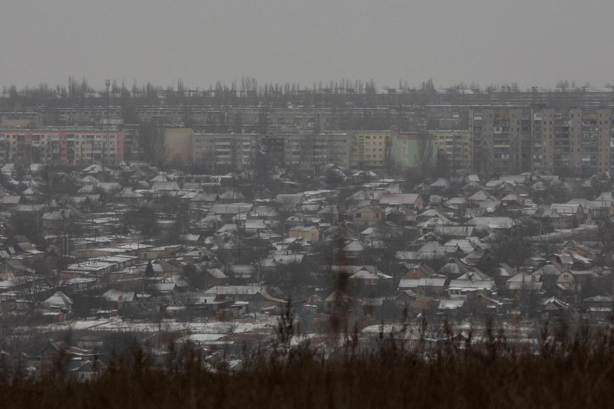 A general view shows the city of Bahmut, amid Russia’s attack on Ukraine, in Donetsk region, Ukraine January 14, 2023. Image for representational purposes only.