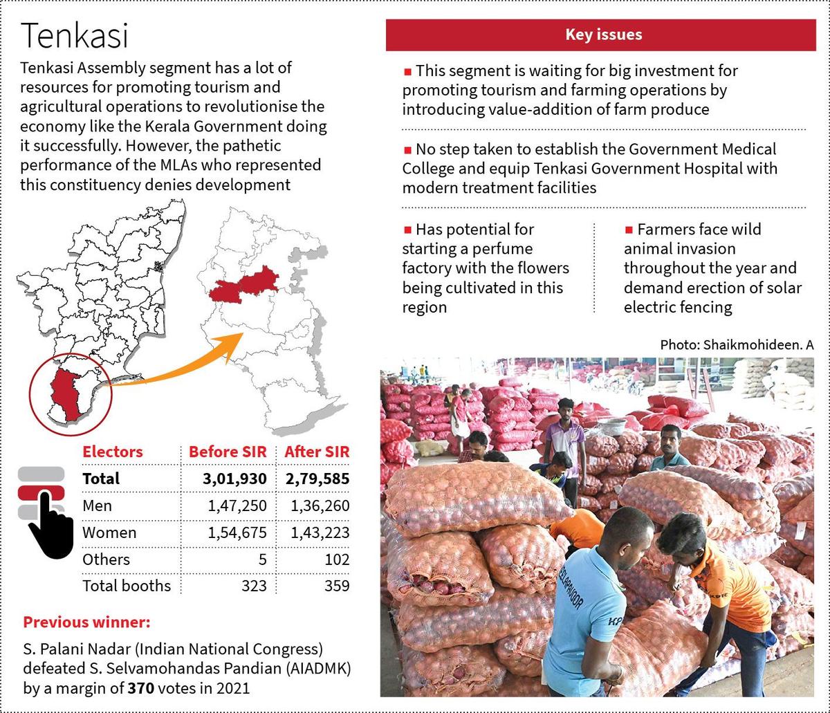 thehindu.com - P. Sudhakar - Tenkasi, with immense tourism, farming resources, in a shambles as no special initiative to tap this potential