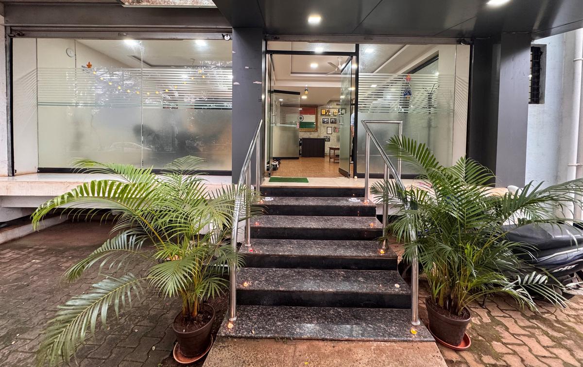 The entrance to the ShreshtaIT company office in Belagavi. 