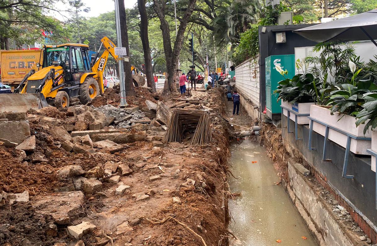 Indiranagar residents, traders equally fed up as civic work affects daily commute