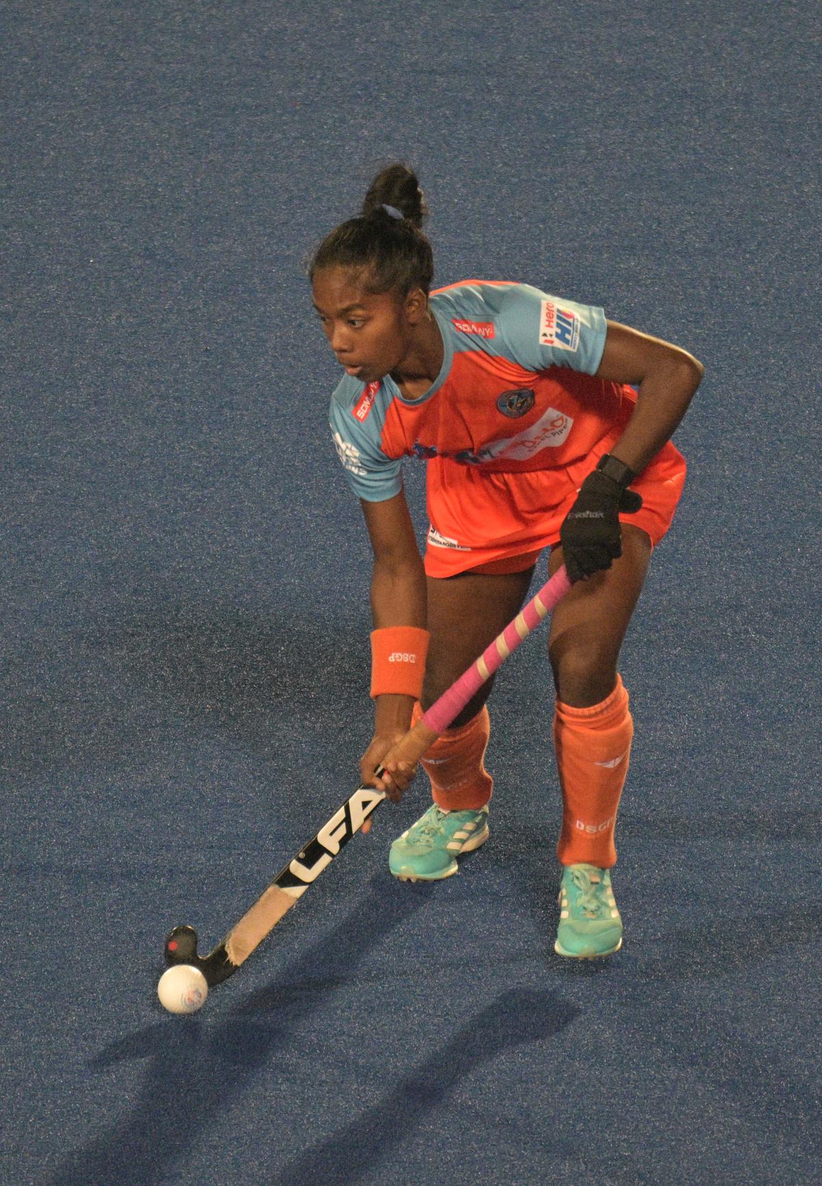 Positive mindset: Sunelita Toppo says she felt no pressure playing in the HIL, viewing it as an opportunity to learn from the experienced Indian and foreign players.