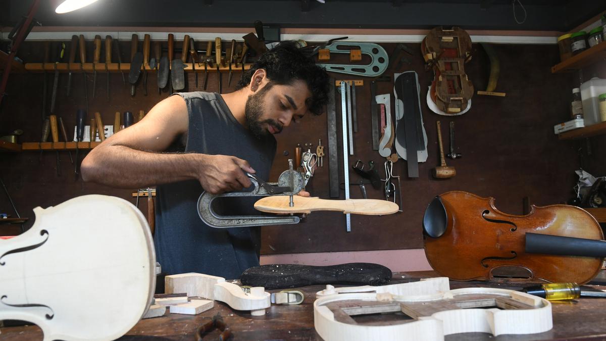 Vinay Murali from Kerala is one of the handful of luthiers in India who handcrafts violins