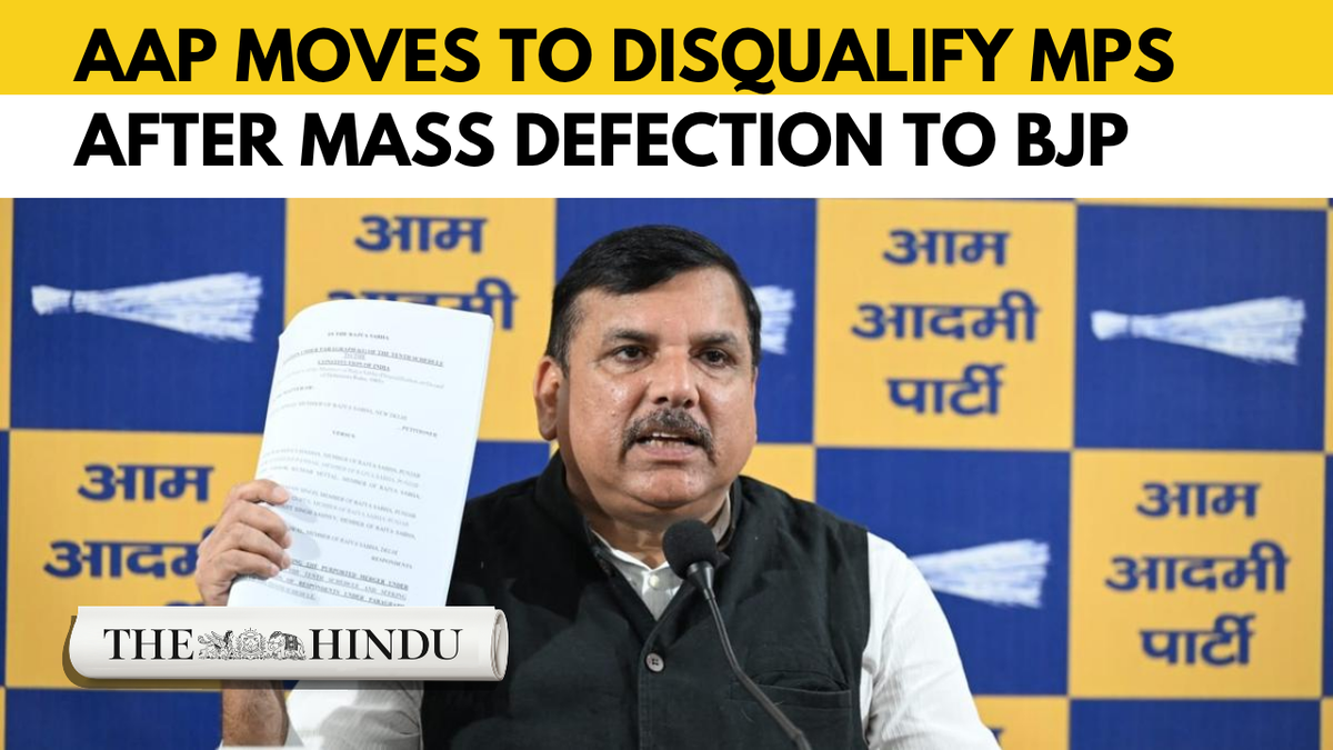 AAP submits petition to Rajya Sabha Chairman seeking termination of seven MPs who quit the party