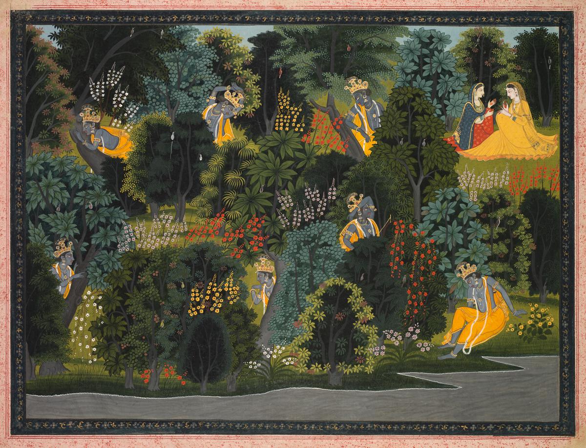 Material from the Encyclopedia of the Arts of MAP Academy, Krishna's Longing for Radha 