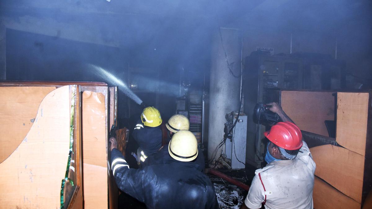 Fire at Haj House, none injured
