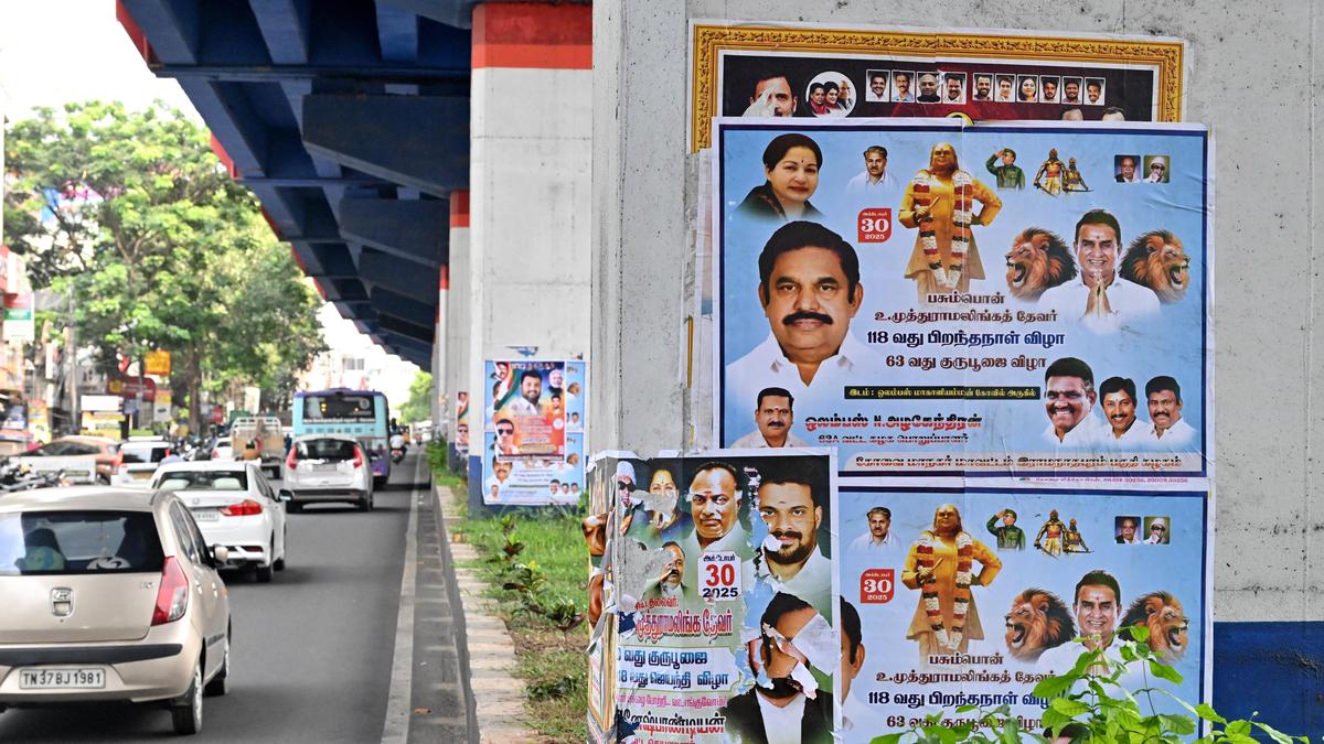 Wall posters continue to dot public spaces in Coimbatore