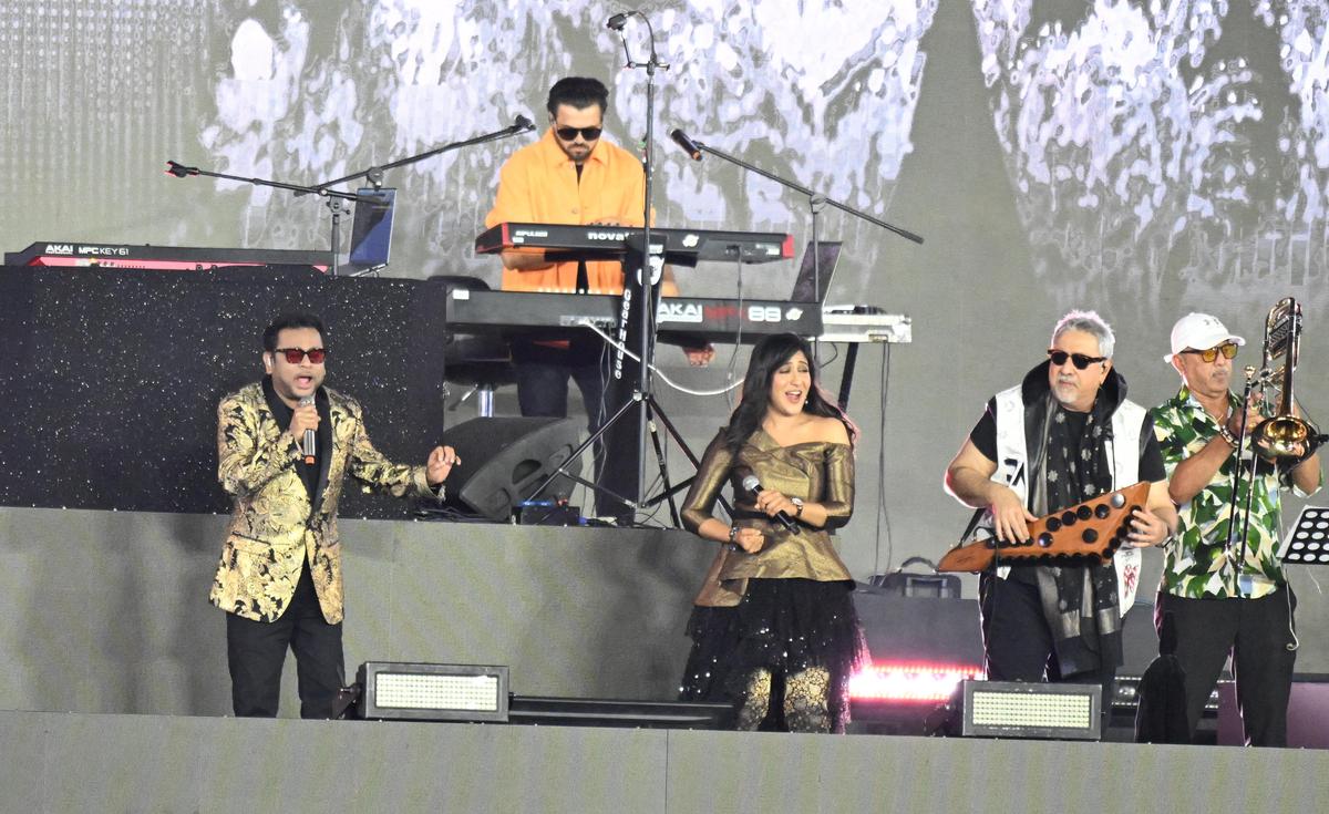 AR Rahman performing at the Chennai Super Kings ‘Roar 2026’ event