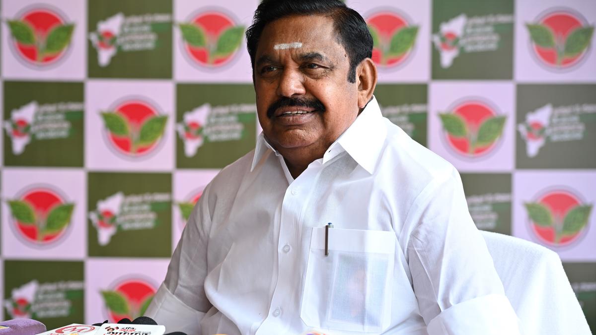 Palaniswami reiterates his charge of deterioration in law and order