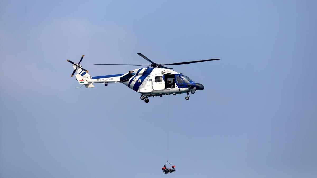 Three Coast Guard personnel missing after ALH crashes at sea off Gujarat coast