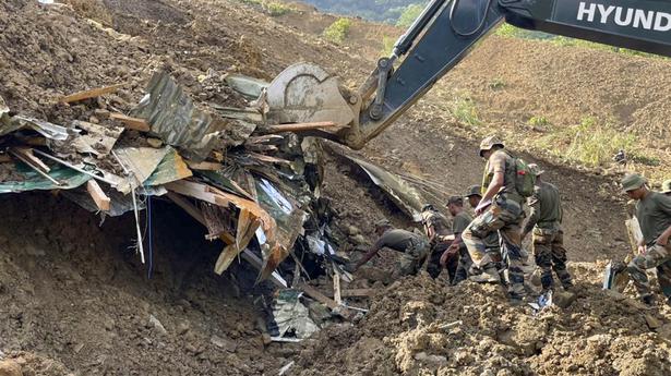 Death count in Manipur landslide rises to 37, more rains affect search for missing 25