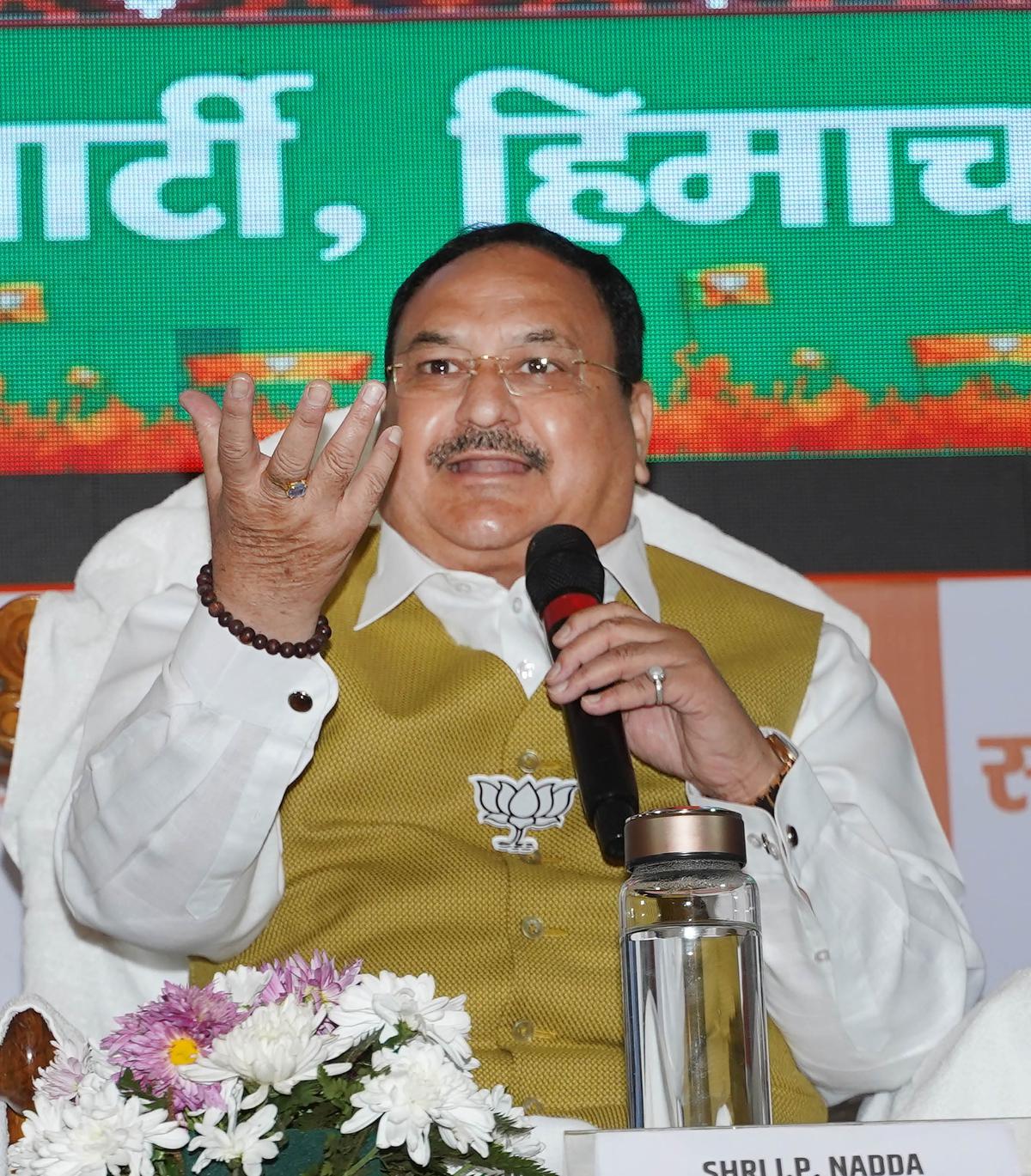 Himachal Pradesh Assembly polls | State will join U.P., Uttarakhand in re-electing BJP to power: Nadda