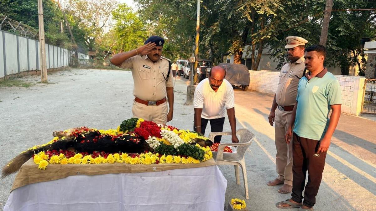Police dog Hunter passes away in Tirupati