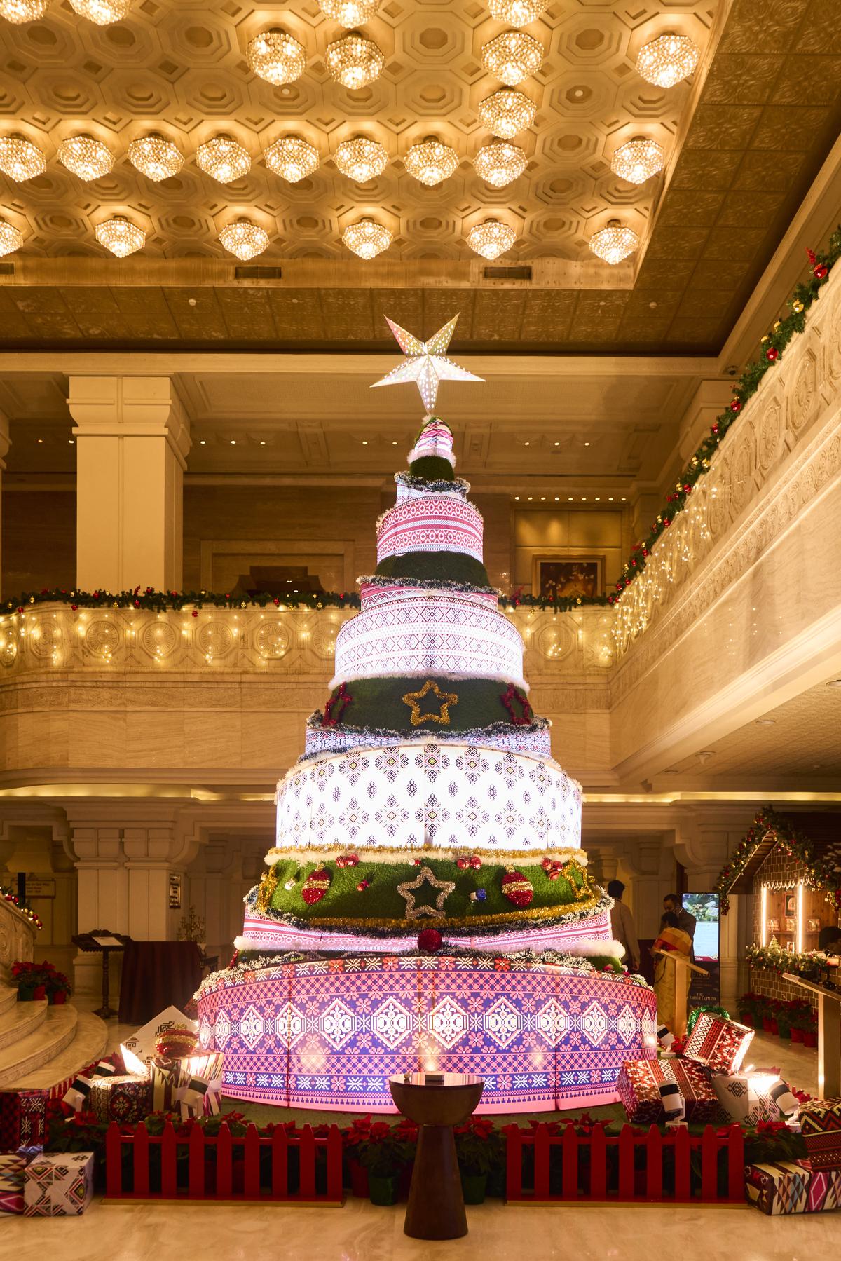 Christmas tree at ITC Grand Chola