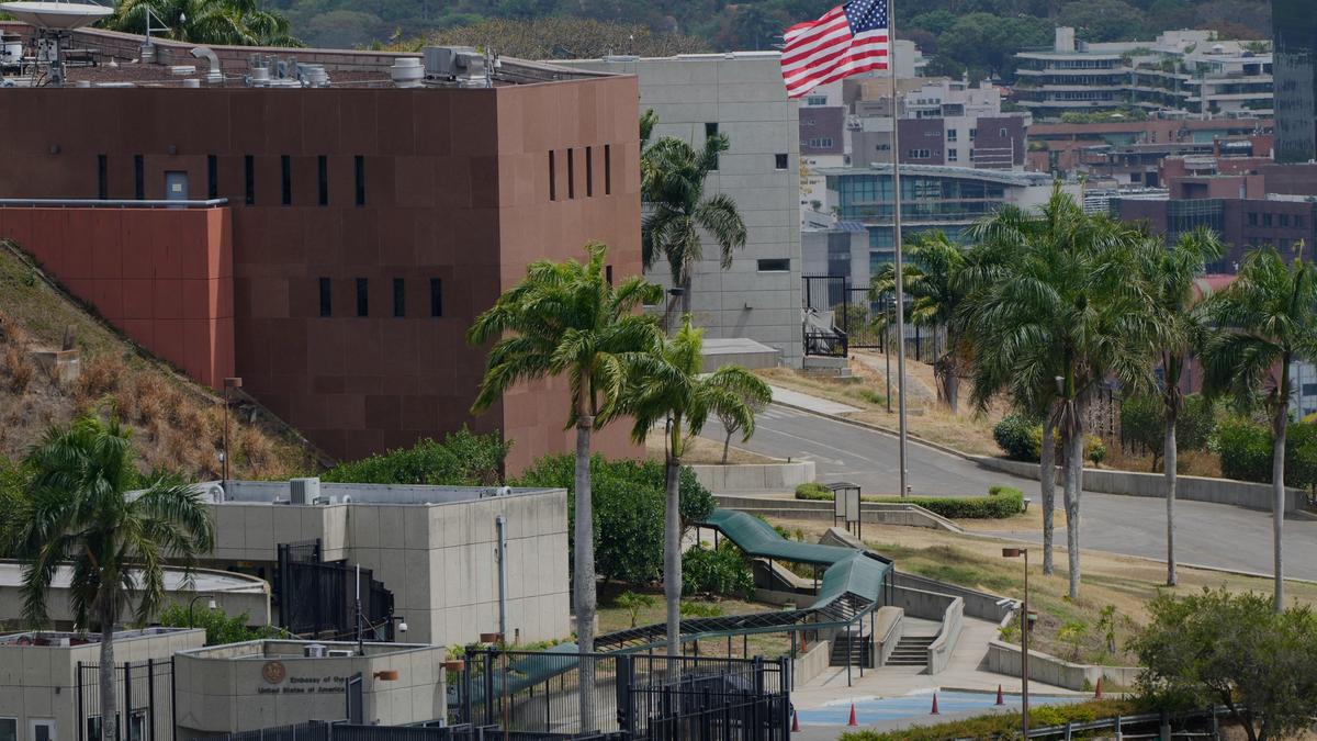 American flag raised at U.S. Embassy in Venezuela for the 1st time since 2019