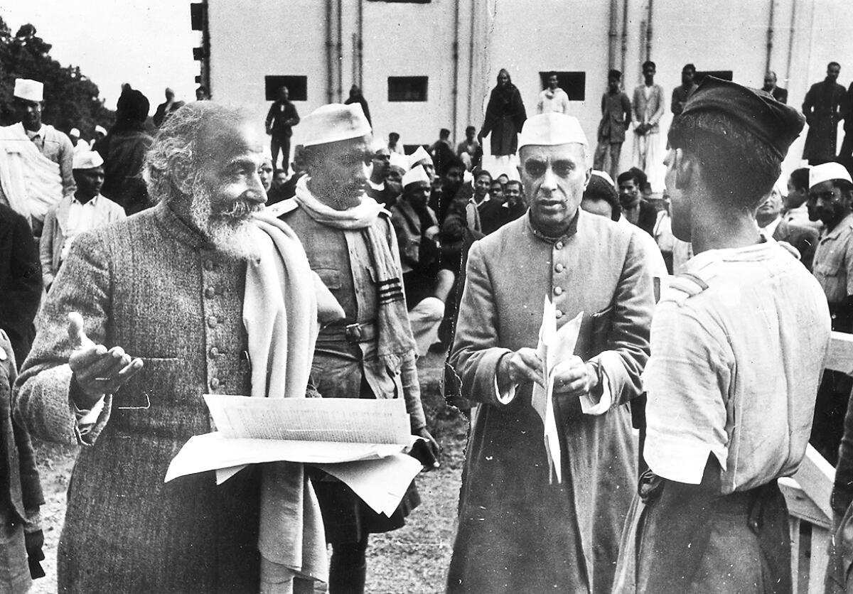 File photo: On February 8, 1947, Indian statesman Pandit Jawaharlal Nehru (1889 - 1964, facing camera) attends a meeting of the Constituent Assembly in the Council House Library, New Delhi, to decide on the constitution of the newly independent India. File photo: On February 8, 1947, Indian statesman Pandit Jawaharlal Nehru (1889 - 1964, facing camera) attends a meeting of the Constituent Assembly in the Council House Library, New Delhi, to decide on the constitution of the newly independent India.