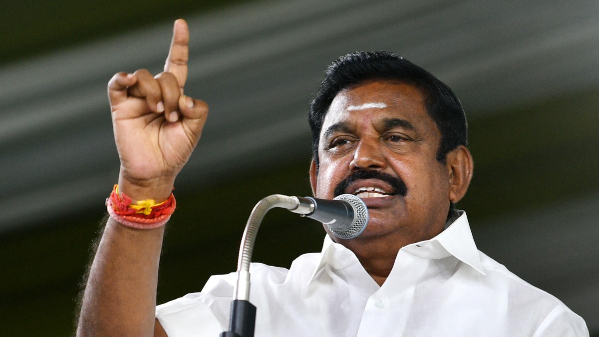 CM Stalin’s ambition of winning over 200 seats in 2026 Assembly election is a daydream: Edappadi Palaniswami