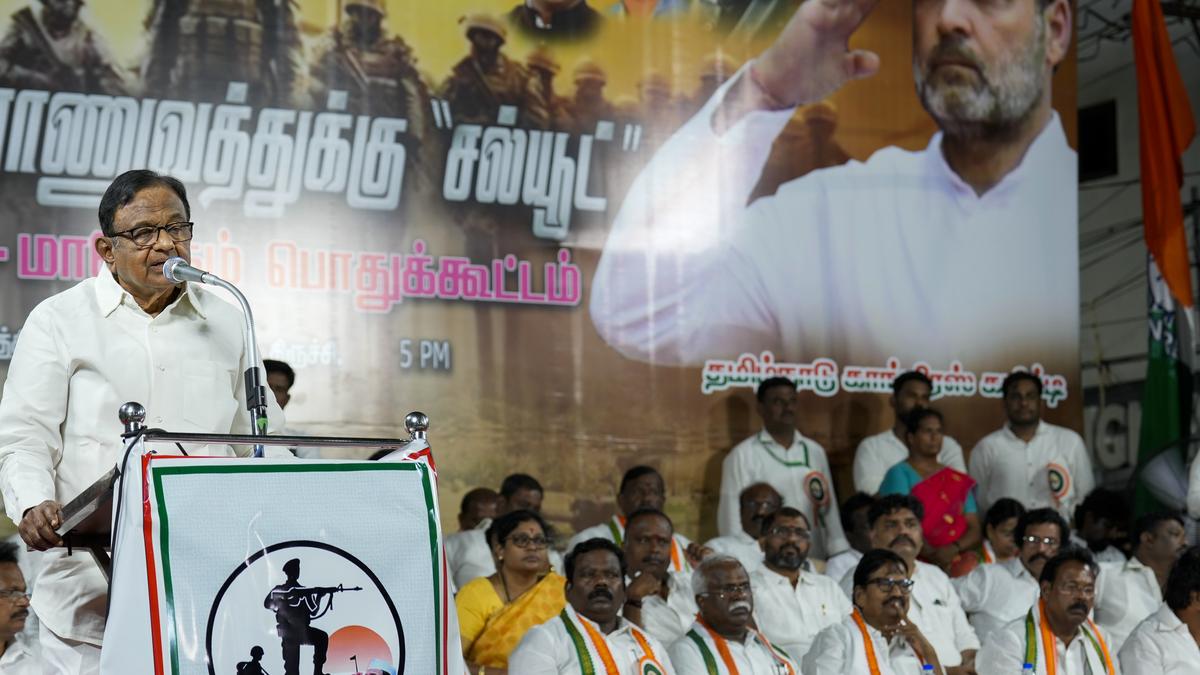 BJP govt yet to convene Parliament session or all-party meeting to explain its handling of the recent military conflict with Pakistan: Chidambaram